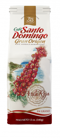 CAFÉ SANTO DOMINGO GRAN ORIGEN PERLA ROJA GRANO